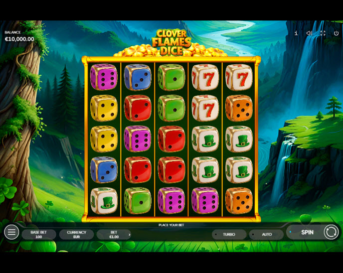Clover Flames Dice