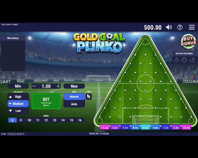 Gold Goal Plinko