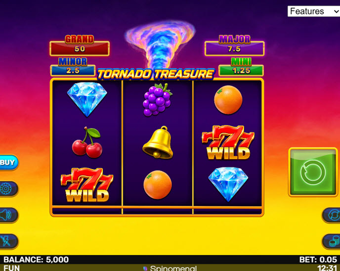 Tornado Treasure - Hold & Hit 3x3